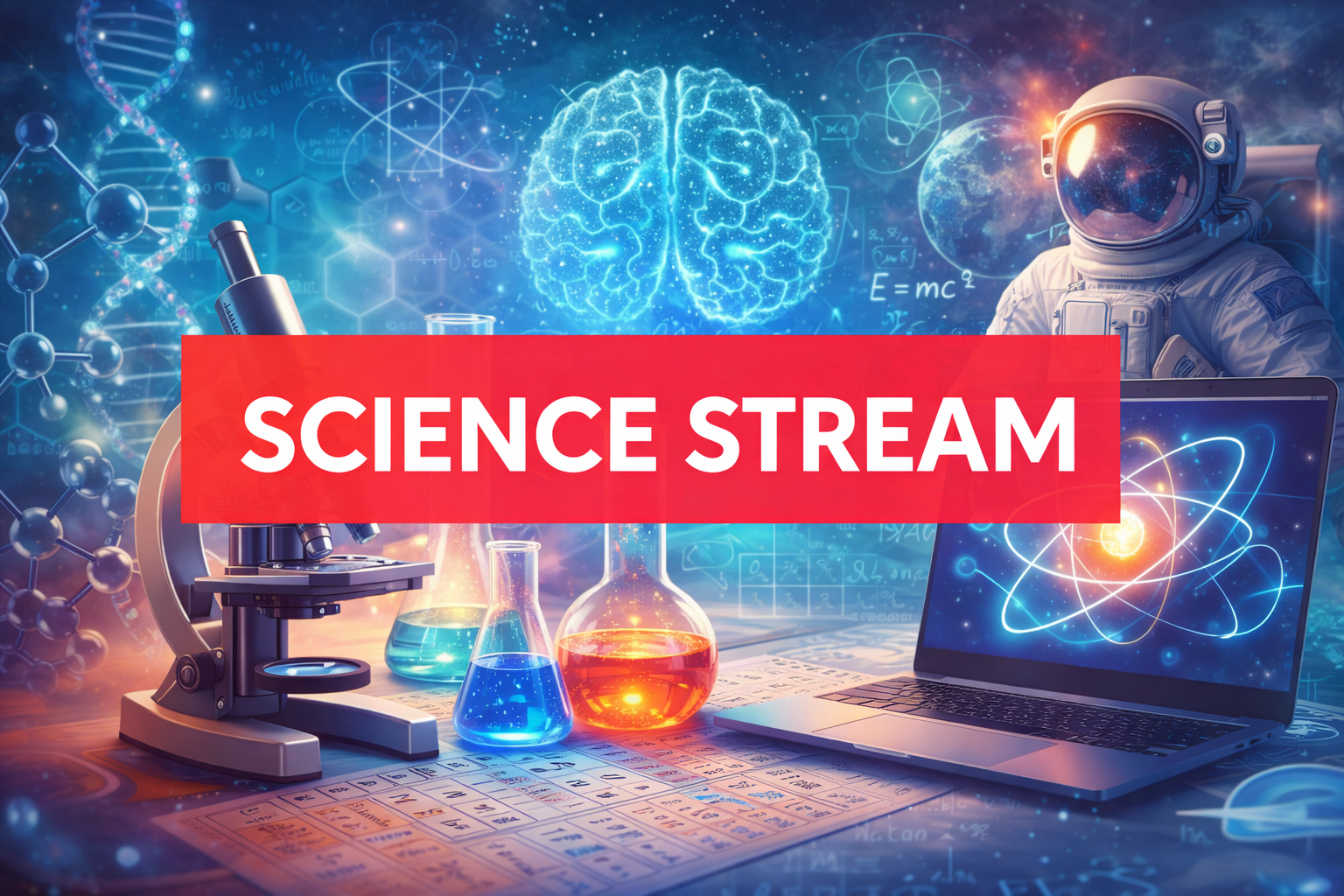 Science Stream Background