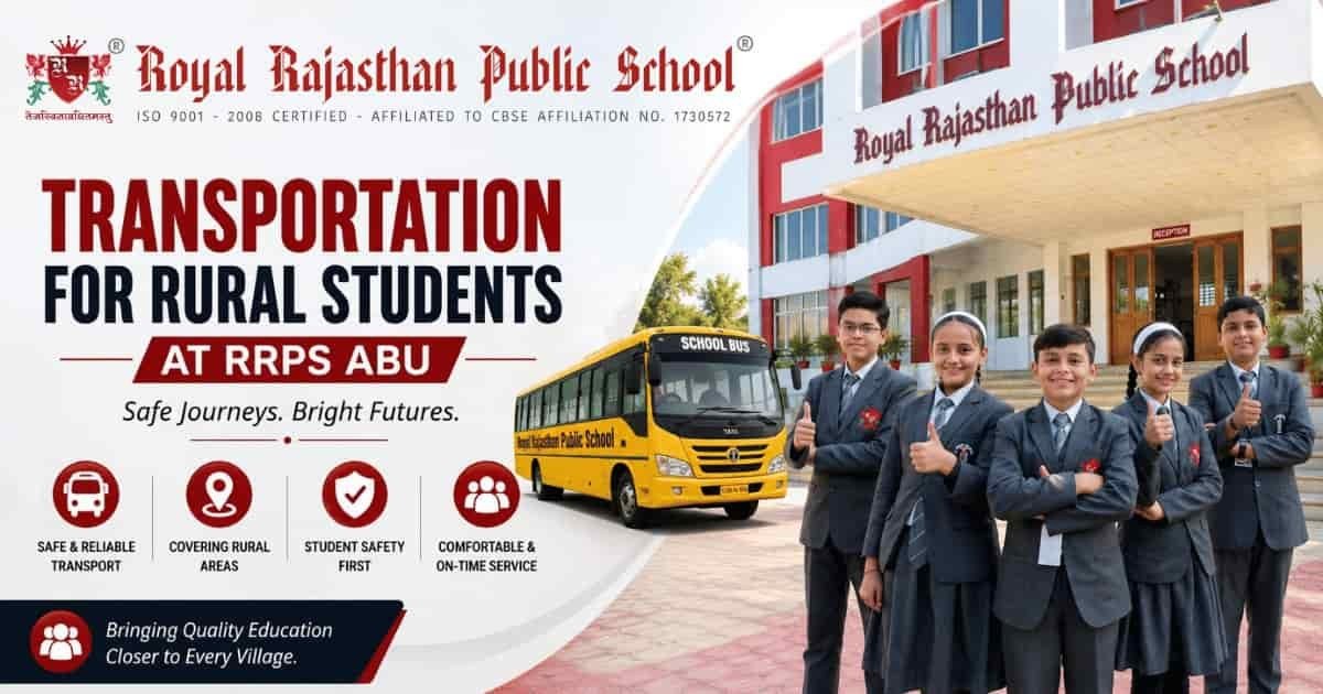 Transportation for rural students at RRPS Abu