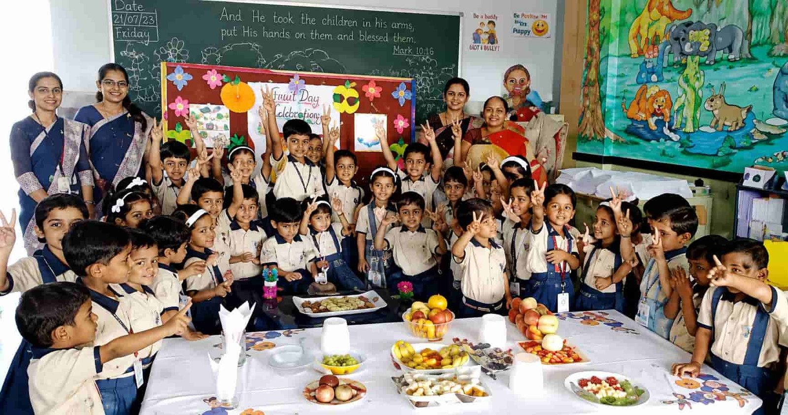 School cafeteria at RRPS Rajasthan